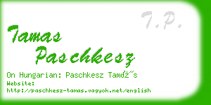 tamas paschkesz business card